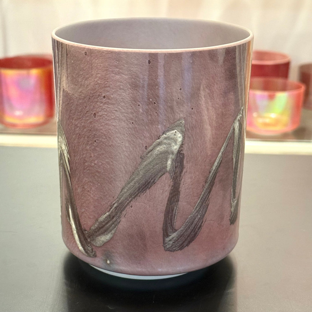 6" G0 Pink Tourmaline, White Light Angel Gold 147557 Crystal Tones® Alchemy Crystal Singing Bowl - Sacred Sound of the Soul