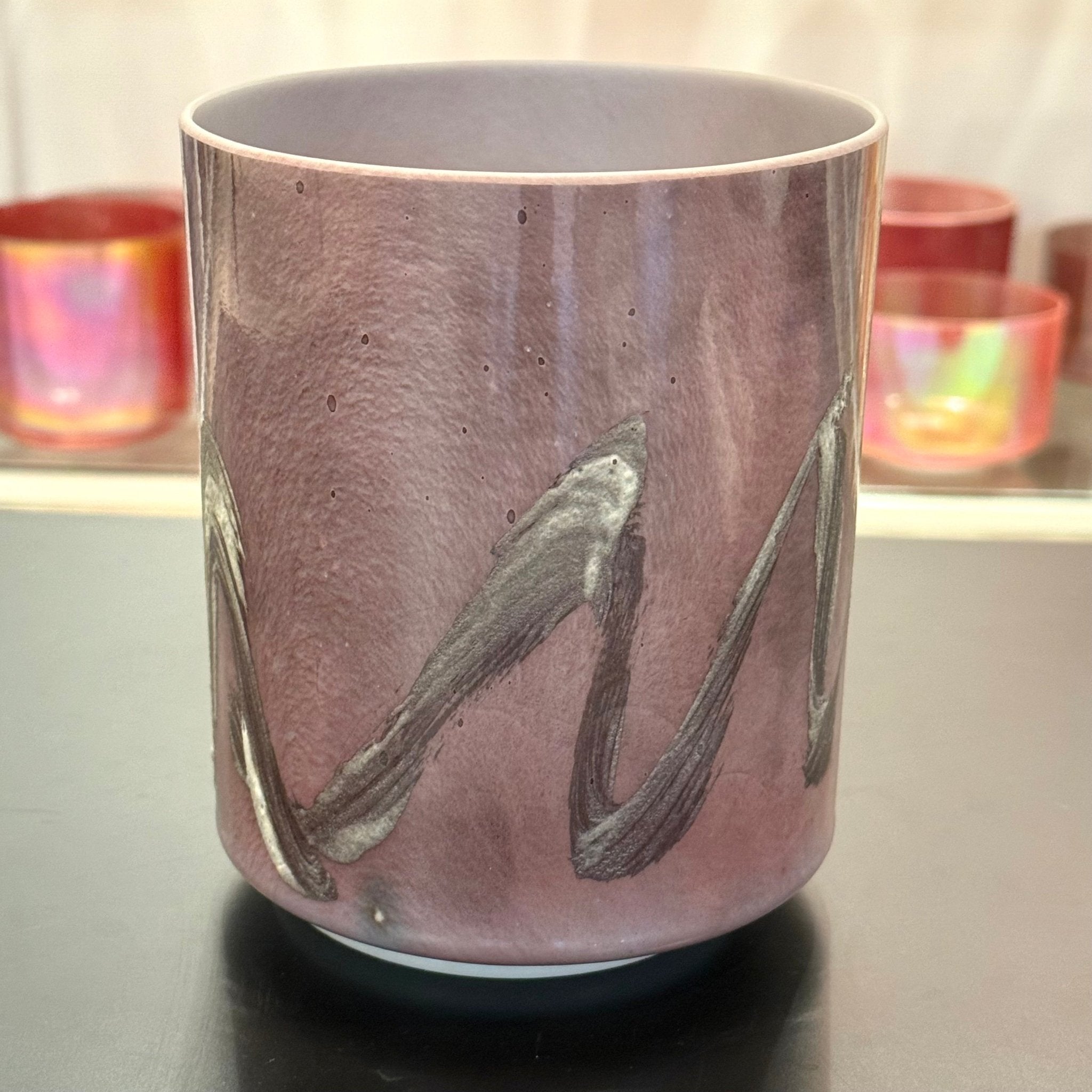 6" G0 Pink Tourmaline, White Light Angel Gold 147557 Crystal Tones® Alchemy Crystal Singing Bowl - Sacred Sound of the Soul