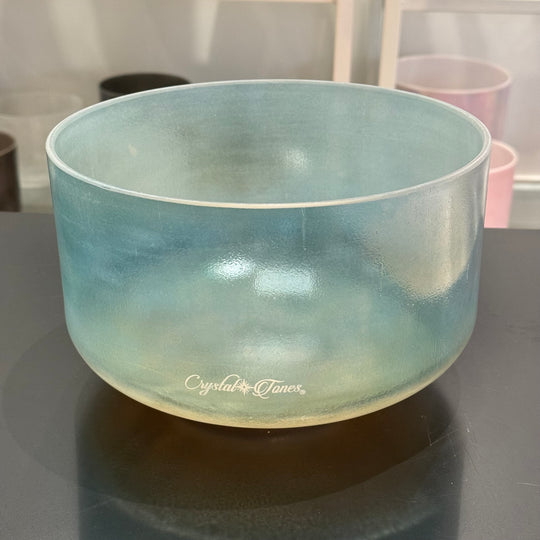 10" F0 Dead Sea Salt, Aqua Aura Gold, Grandmother (Base) 160871 Crystal Tones® Alchemy Crystal Singing Bowl