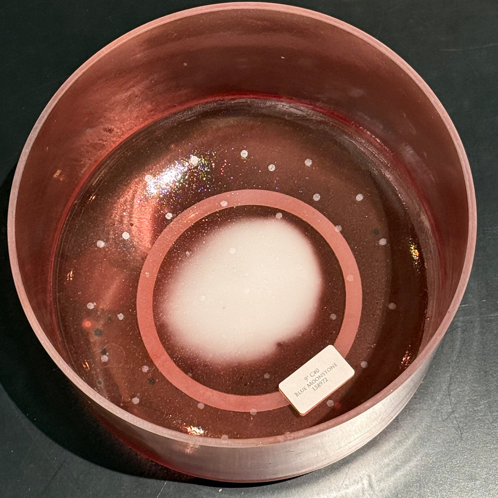 9" C#0 Blue Moonstone 158972 Crystal Tones® Alchemy Crystal Singing Bowl