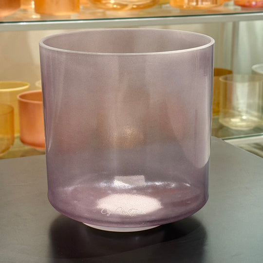 8" F+25 Dead Sea Salt, Lavender Aura Gold 158760 Crystal Tones® Alchemy Crystal Singing Bowl