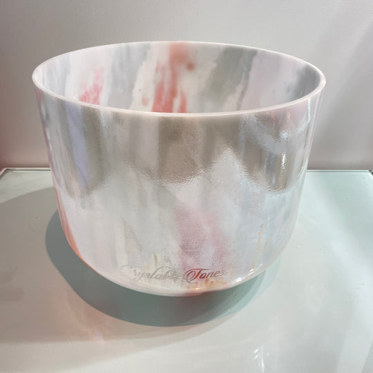 10" A#-45 Mt. Shasta Serpentine, Sedona Red Rock, White Light Angel Gold Bowl 82307 Crystal Tones®