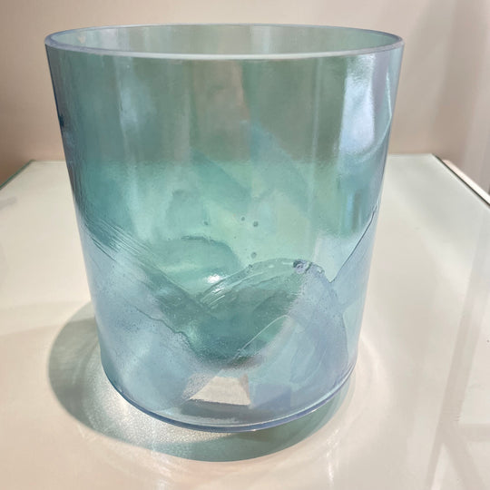 7" G#-40 Azeztulite, Aqua Aura Gold Bowl 118198 Crystal Tones®