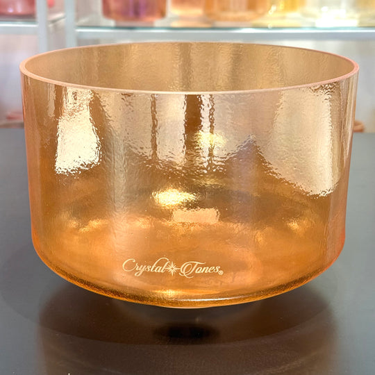 9" C#+20 Great Salt Lake Salt, Grandmother 160963 Crystal Tones® Alchemy Crystal Singing Bowl