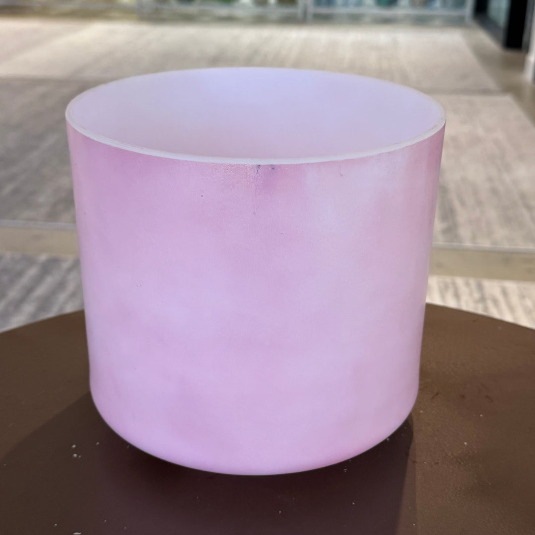 8" D#+5 Pink Ocean Gold Bowl 115506 Crystal Tones®