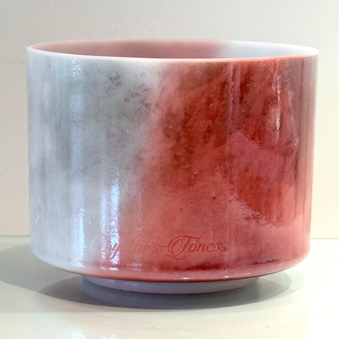 7" A-10 Ruby, White Light Angel Gold 131646 Crystal Tones® Alchemy Crystal Singing Bowl - Sacred Sound of the Soul