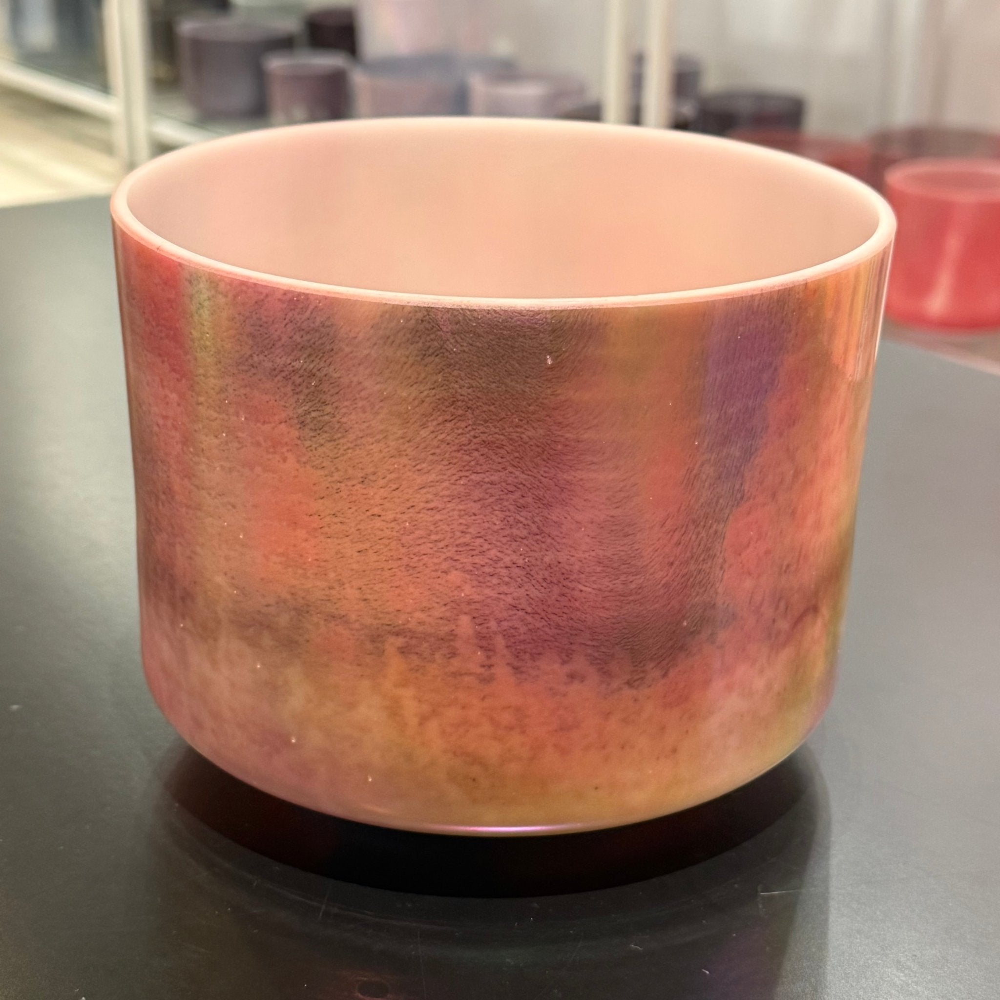 7" A-40 Labradorite, Platinum Celestial Rings 145308 Crystal Tones® Alchemy Crystal Singing Bowl - Sacred Sound of the Soul