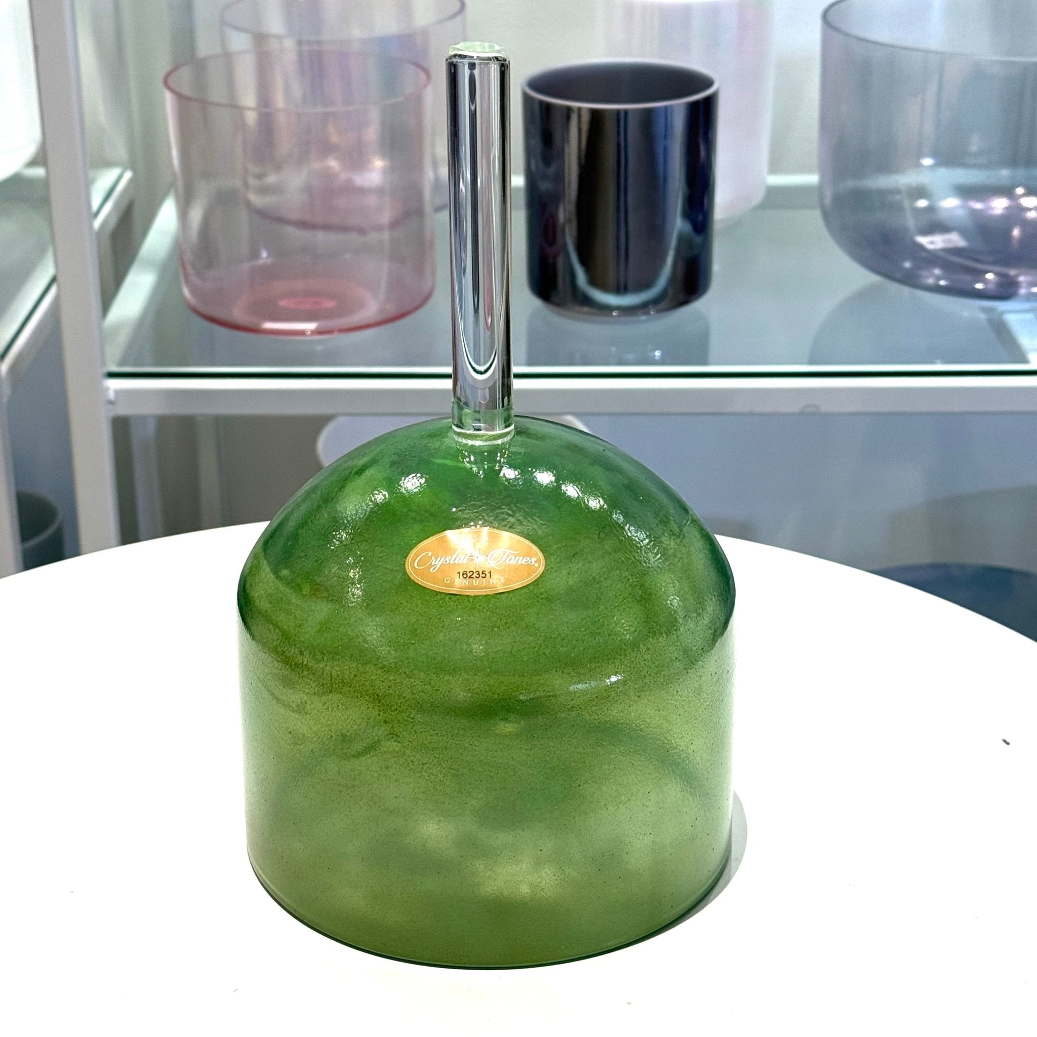 7" A0 Chrysoprase 162351 Crystal Tones® Practitioner Crystal Singing Bowl - Sacred Sound of the Soul
