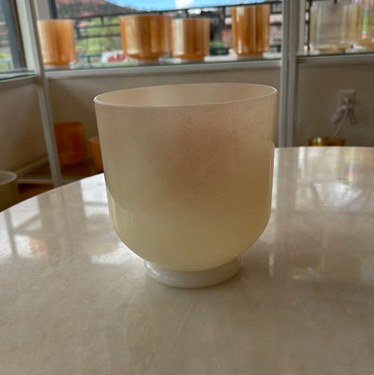7" C0 Sunstone Round Bottom Bowl 129508 Crystal Tones® Alchemy Crystal Singing Bowl - Sacred Sound of the Soul