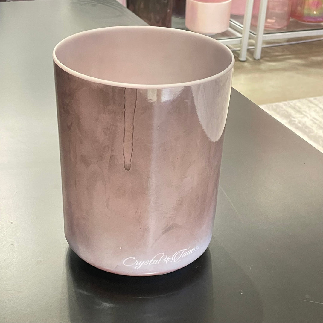 7" C+25 Kunzite, Palladium Bowl 132812 Crystal Tones® Alchemy Crystal Singing Bowl - Sacred Sound of the Soul