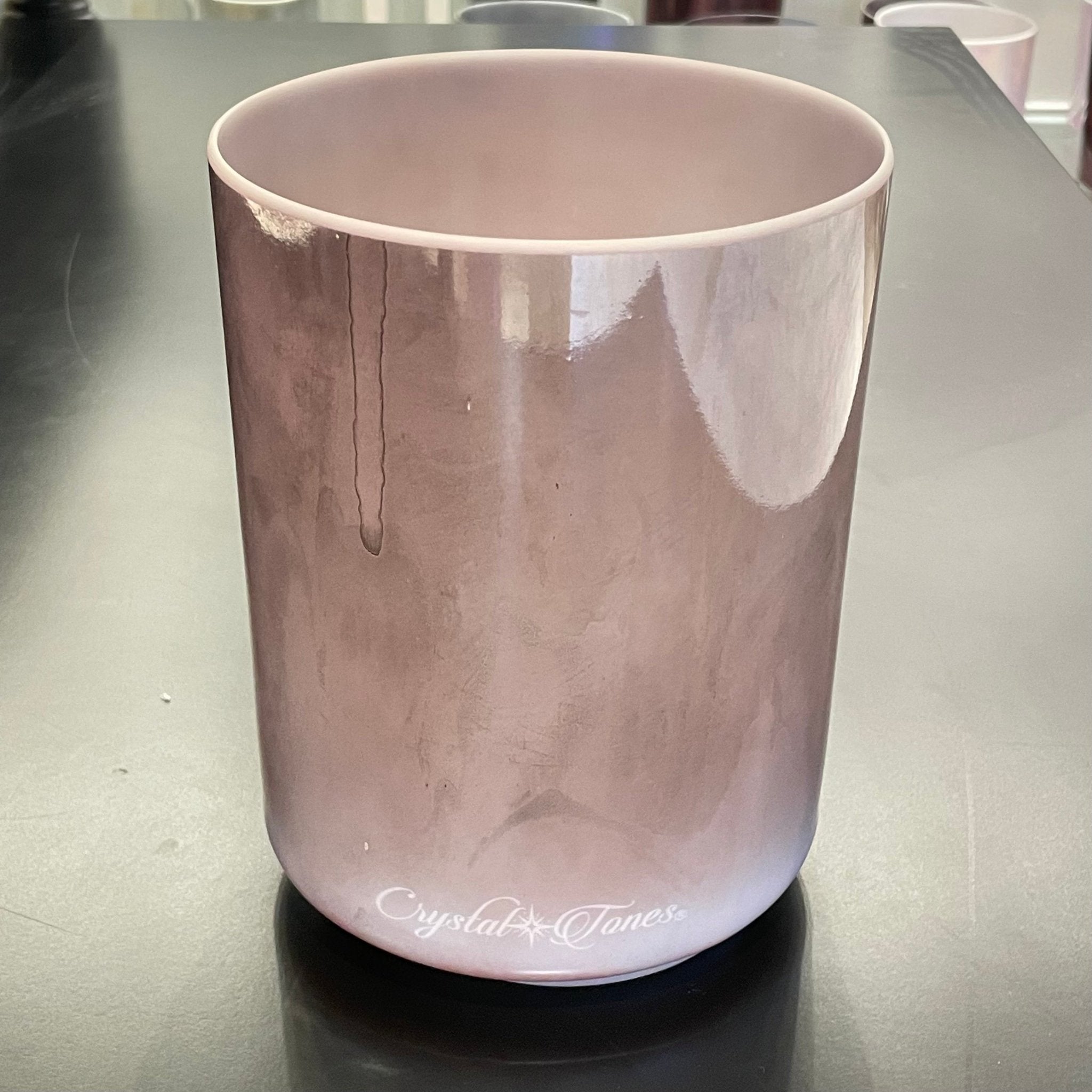 7" C+25 Kunzite, Palladium Bowl 132812 Crystal Tones® Alchemy Crystal Singing Bowl - Sacred Sound of the Soul