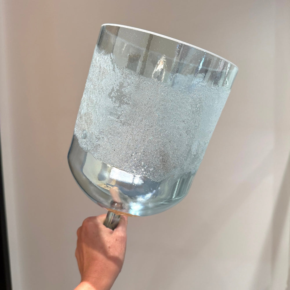 7" E-5 Lemurian Seed, Aqua Aura Gold 162398 Crystal Tones® Practitioner Crystal Singing Bowl - Sacred Sound of the Soul