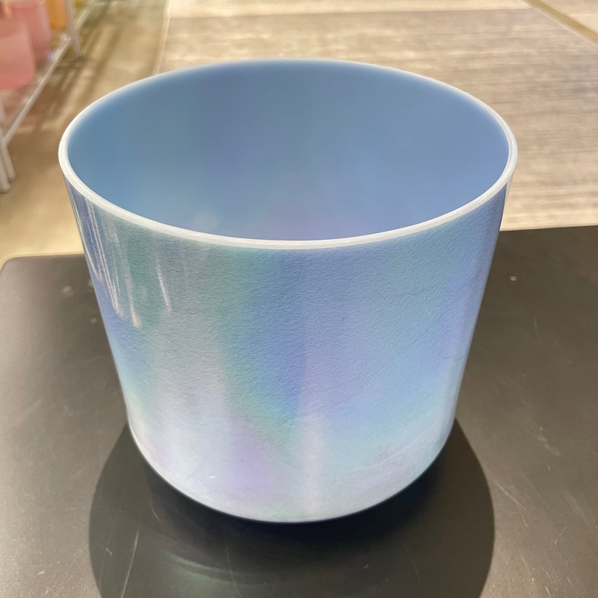 7" E+30 Turquoise, Platinum Bowl 123184 Crystal Tones® Alchemy Crystal Singing Bowl - Sacred Sound of the Soul