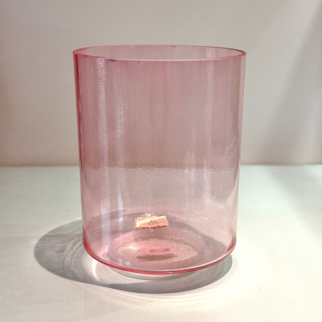 7" F-50 Pink Aura Gold Tall 114420 Crystal Tones® Alchemy Crystal Singing Bowl - Sacred Sound of the Soul
