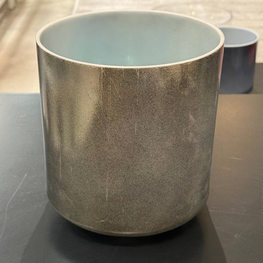 7" F0 Ebony angel gold, Platinum, Ocean Gold (Inside) Bowl 113584 Crystal Tones® Alchemy Crystal Singing Bowl - Sacred Sound of the Soul