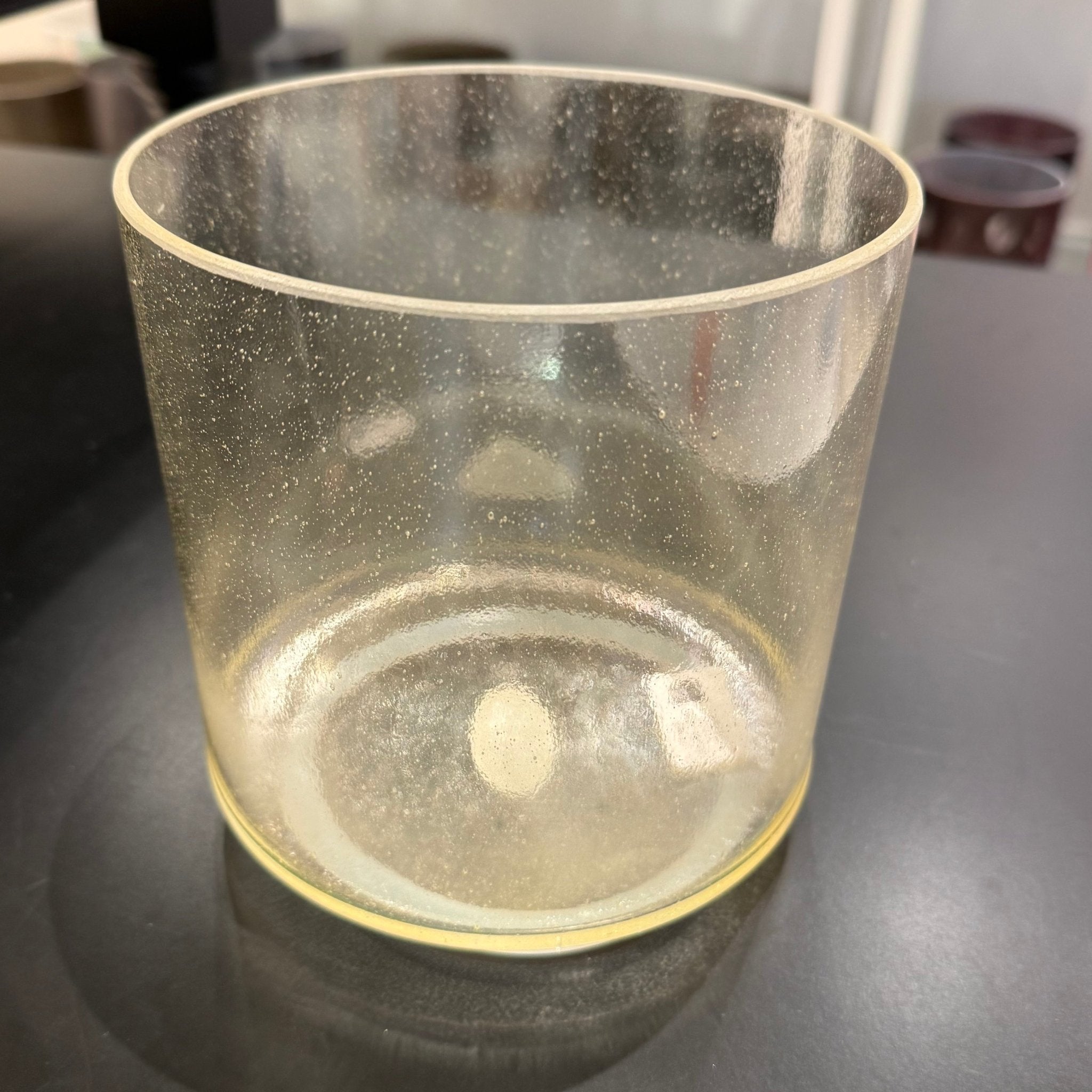 7" F+5 Lemon Aura Gold 151615 Crystal Tones® Alchemy Crystal Singing Bowl - Sacred Sound of the Soul