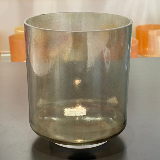 7" G-15 Tesseract Salt, Sage Aura Gold 89418 Crystal Tones® Alchemy Crystal Singing Bowl - Sacred Sound of the Soul