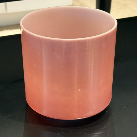 7" G+10 Rose Quartz, Palladium 140130 Crystal Tones® Alchemy Crystal Singing Bowl - Sacred Sound of the Soul