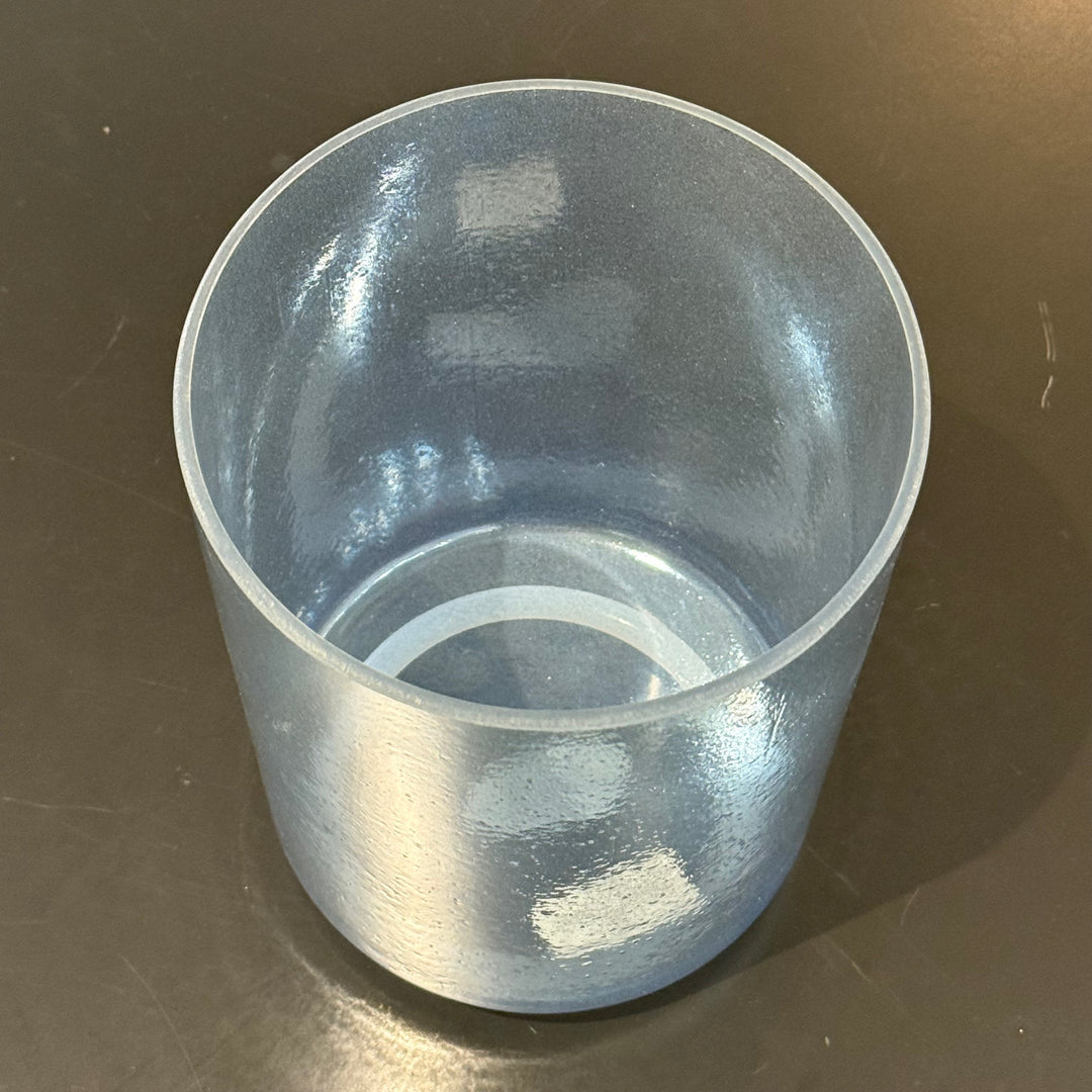 6" A#-10 Indigo, White Light Aura Gold 100413 Crystal Tones® Alchemy Crystal Singing Bowl