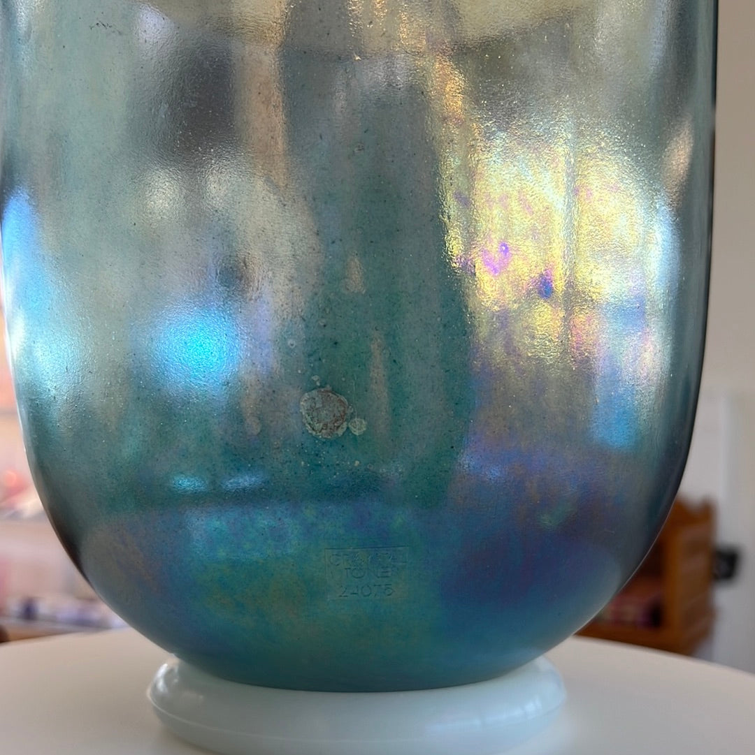 7" G+45 Apophyllite, Aqua Aura Gold Round Bottom 89973 Crystal Tones®