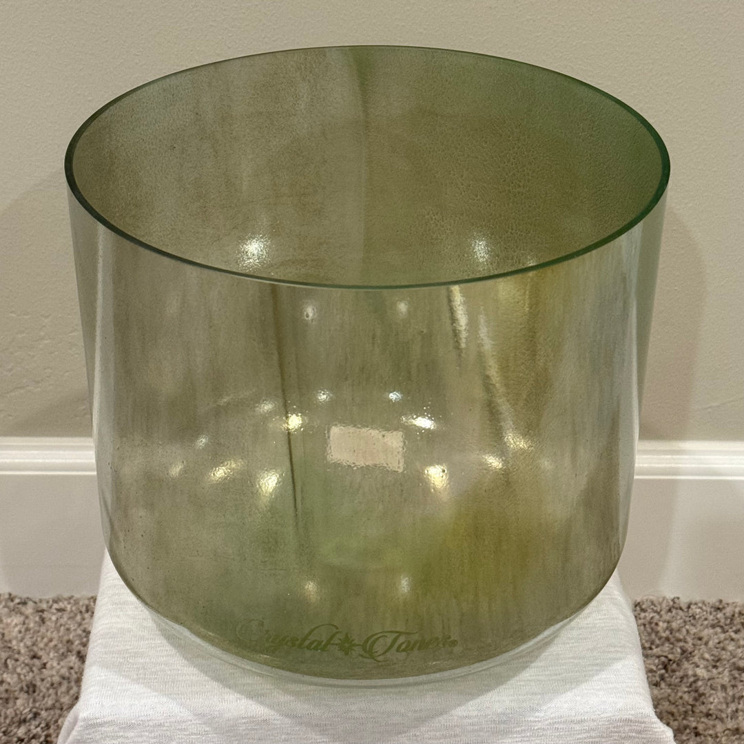 10" F+5 Peridot, Palladium Bowl 128916 Crystal Tones® Alchemy Crystal Singing Bowl