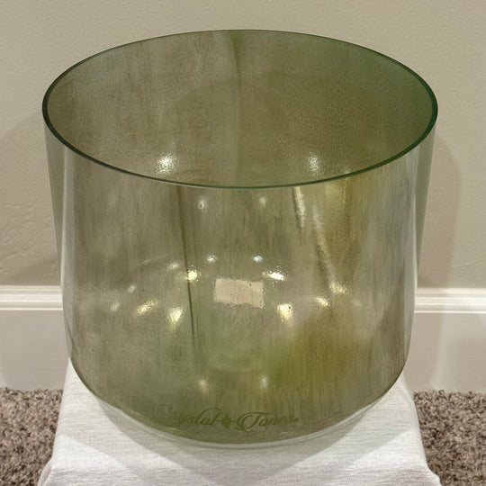 10" F+5 Peridot, Palladium Bowl 128916 Crystal Tones® Alchemy Crystal Singing Bowl
