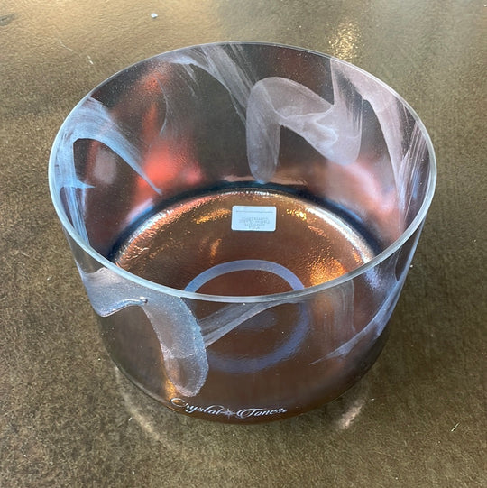 9" C+5 Azeztulite, Tibetan Quartz Copper Bowl 130937 Crystal Tones®