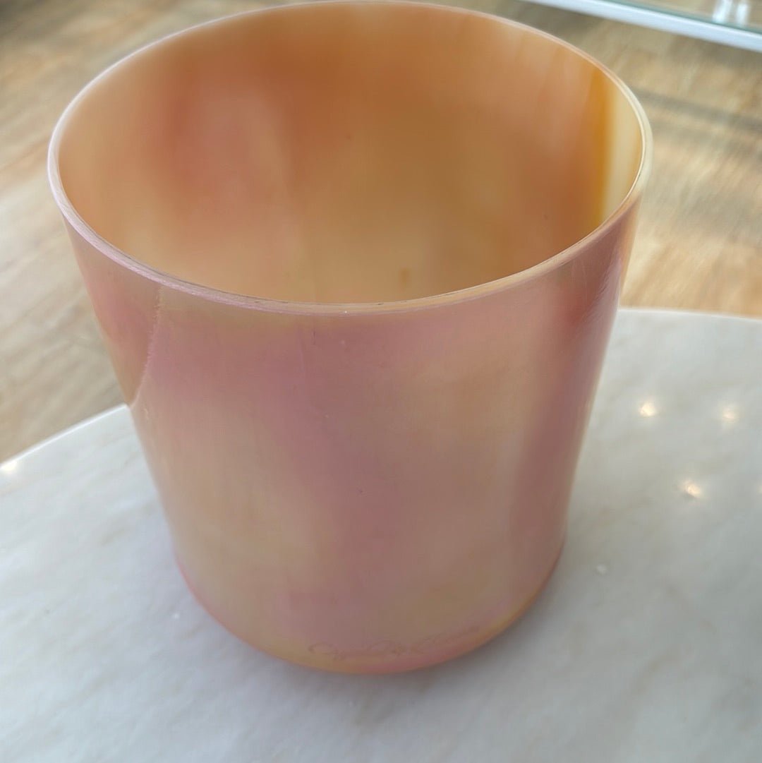 8" B-5 Sunstone, Platinum Bowl 129385 Crystal Tones® Alchemy Crystal Singing Bowl - Sacred Sound of the Soul