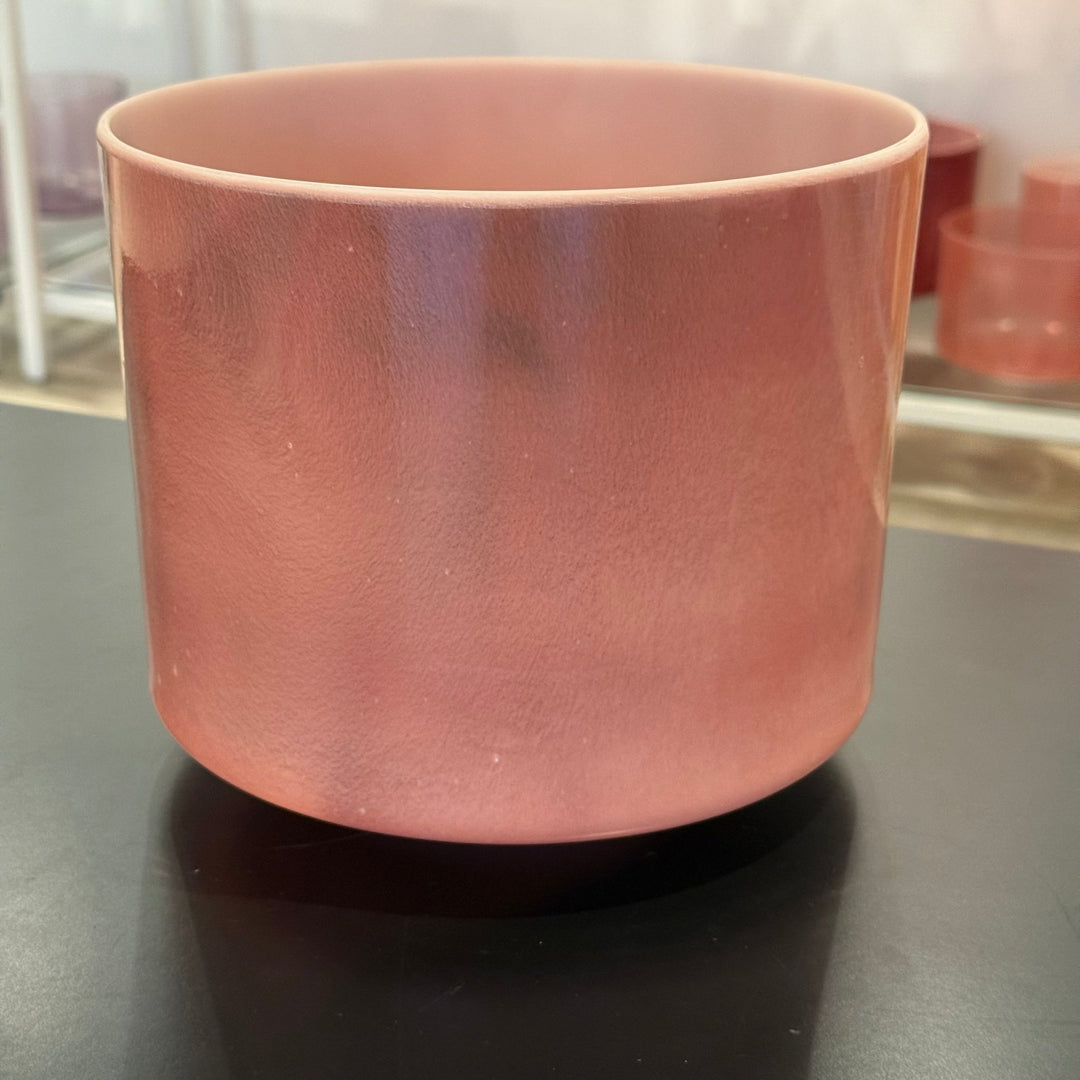 8" C-15 Rose Quartz, White Light Aura Gold 139201 Crystal Tones® Alchemy Crystal Singing Bowl - Sacred Sound of the Soul