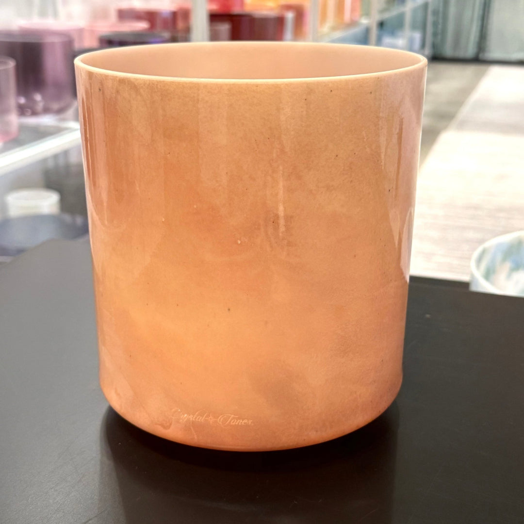 8" C0 Sunstone 157426 Crystal Tones® Alchemy Crystal Singing Bowl - Sacred Sound of the Soul