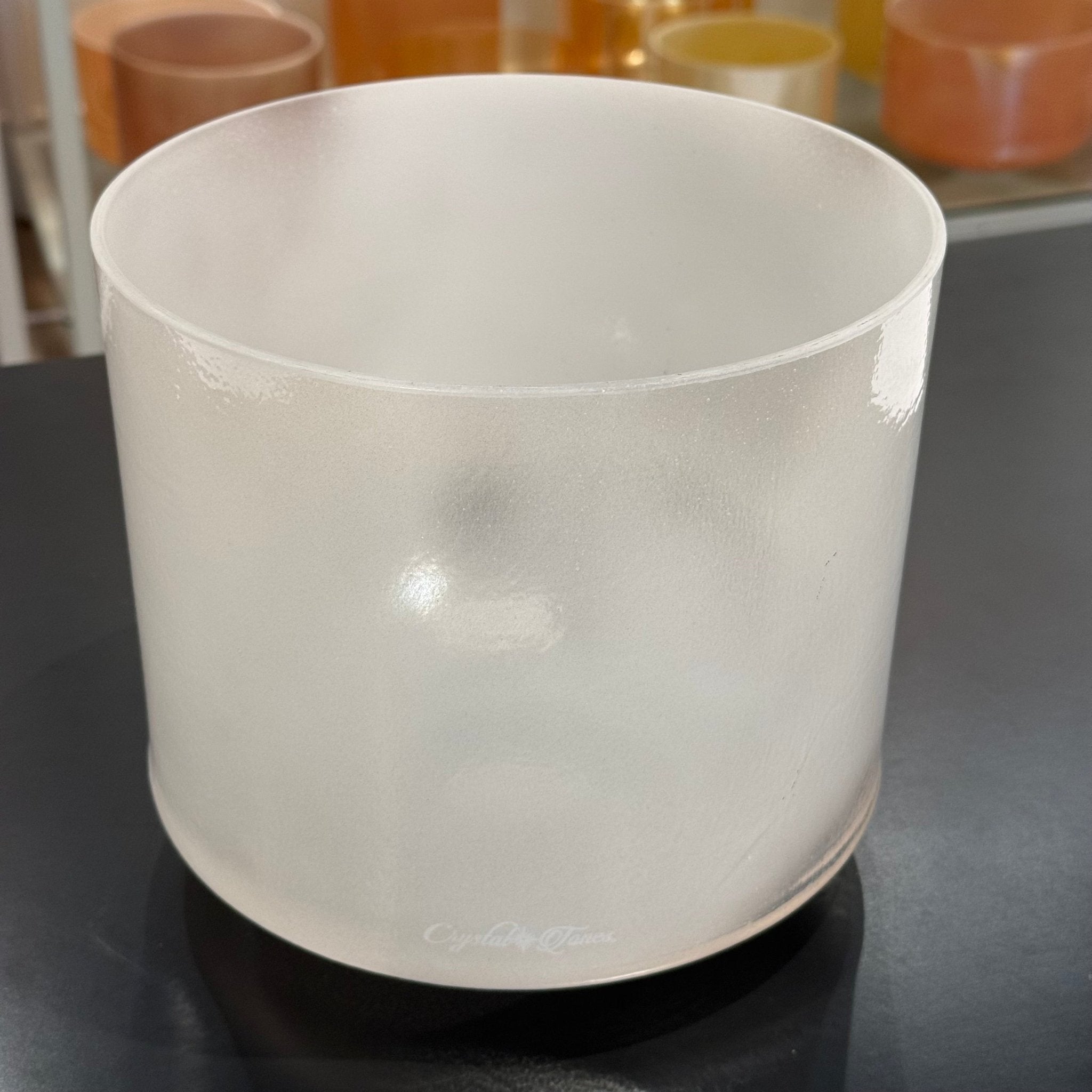 8" C+45 Phenacite, White Light Aura Gold 159572 Crystal Tones® Alchemy Crystal Singing Bowl - Sacred Sound of the Soul