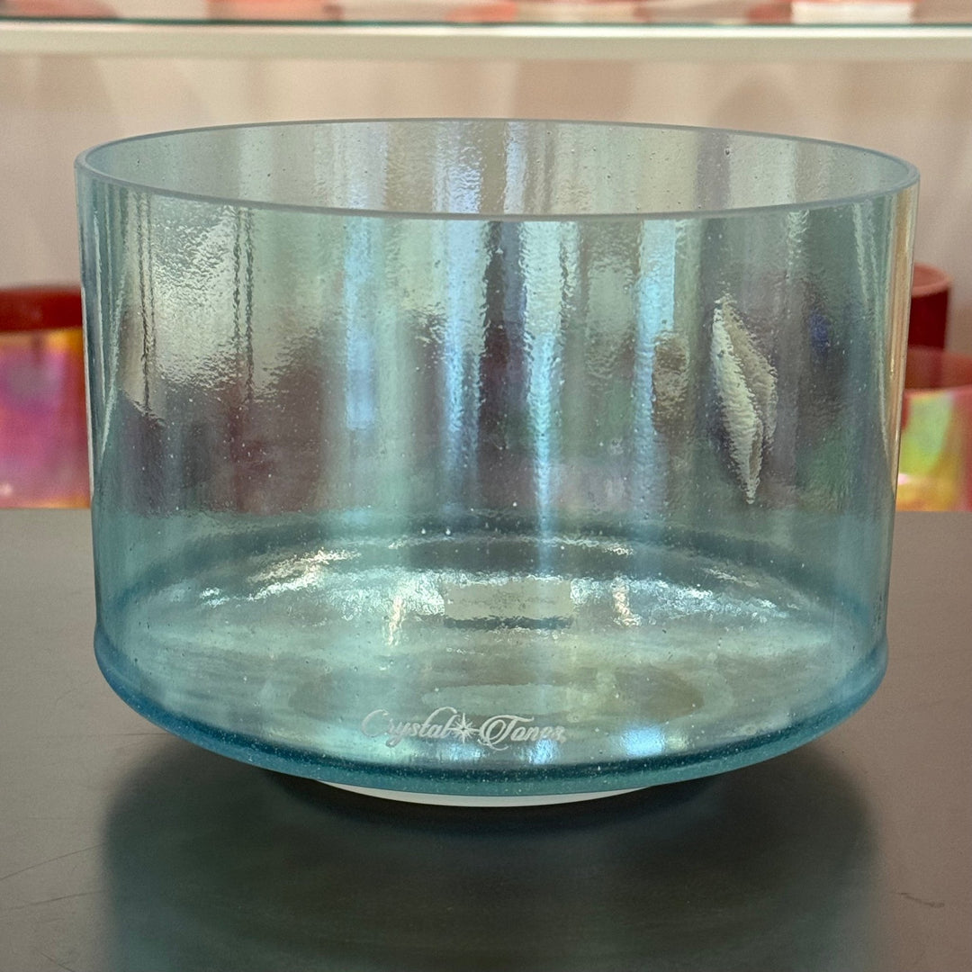 8" C+5 Aqua Aura Gold 158652 Crystal Tones® Alchemy Crystal Singing Bowl - Sacred Sound of the Soul