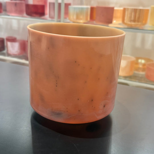 8" D-25 Monroe-Utah Hot Springs Frosted Rim Inside 144734 Crystal Tones® Alchemy Crystal Singing Bowl - Sacred Sound of the Soul