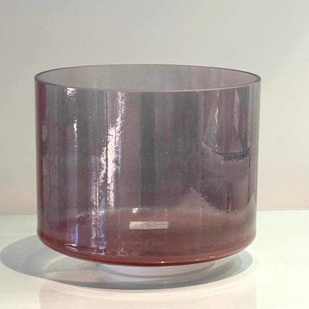 8" D0 Morganite, Androgynous Indium 158912 Crystal Tones® Alchemy Crystal Singing Bowl - Sacred Sound of the Soul