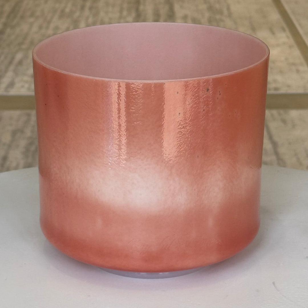 8" D0 Rose Quartz Bowl 134085 Crystal Tones® Alchemy Crystal Singing Bowl - Sacred Sound of the Soul