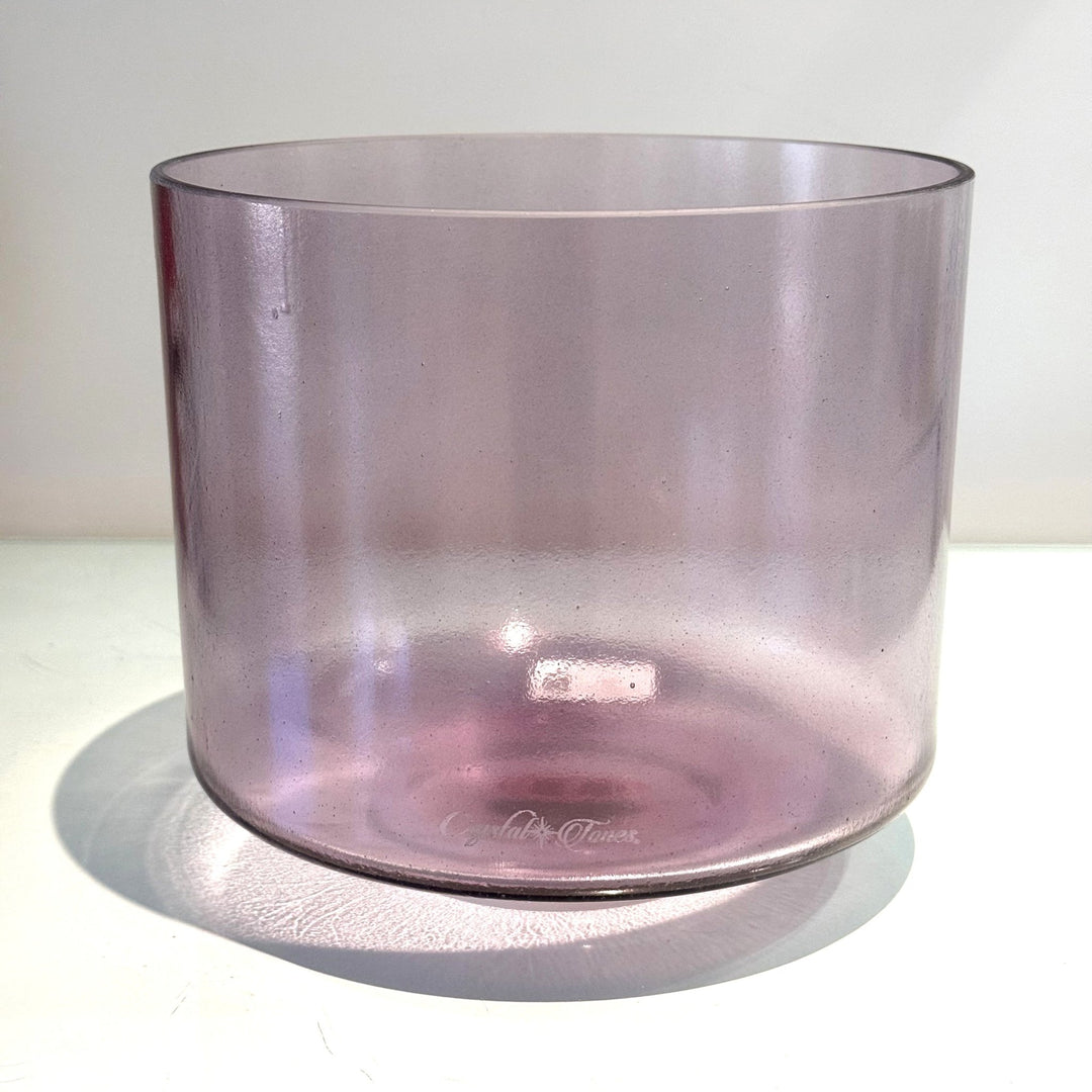 8" D+10 Lavender Aura Gold 156010 Crystal Tones® Alchemy Crystal Singing Bowl - Sacred Sound of the Soul