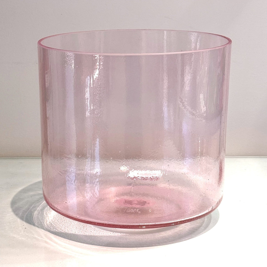 8" D+40 Pink Aura Gold 161607 Crystal Tones® Alchemy Crystal Singing Bowl - Sacred Sound of the Soul