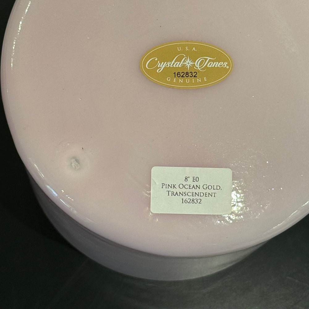 8" E0 Pink Ocean Gold, Transcendent 162832 Crystal Tones® Alchemy Crystal Singing Bowl - Sacred Sound of the Soul