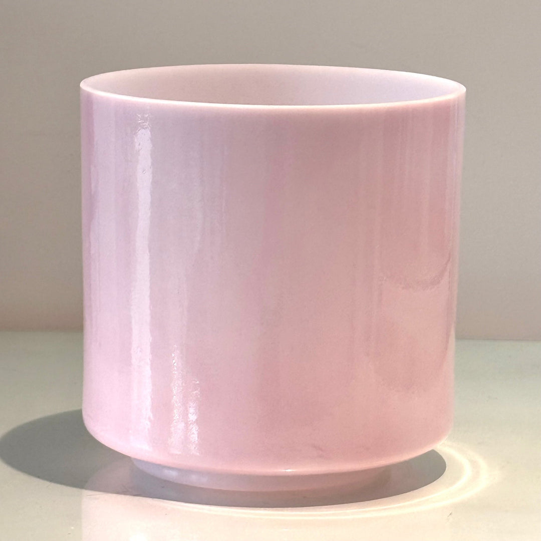 8" E0 Pink Ocean Gold, Transcendent 162832 Crystal Tones® Alchemy Crystal Singing Bowl - Sacred Sound of the Soul