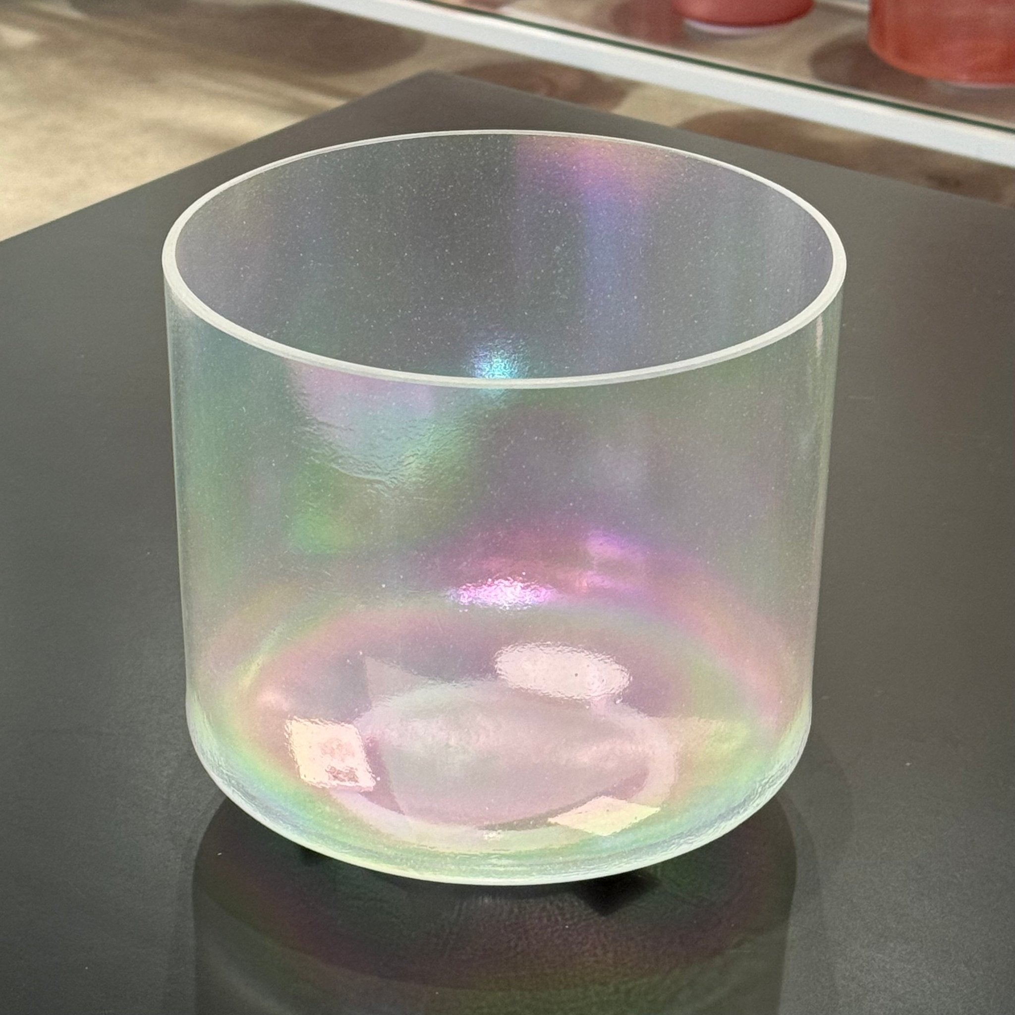 8" E+35 Apophyllite, Platinum 153258 Crystal Tones® Alchemy Crystal Singing Bowl - Sacred Sound of the Soul