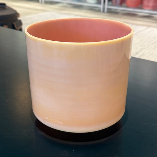 8" F0 Frankincense, Pink Ocean Gold (Inside), Celestial Rings 158308 Crystal Tones® Alchemy Crystal Singing Bowl - Sacred Sound of the Soul