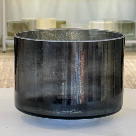 8" F0 Shungite 159775 Crystal Tones® Alchemy Crystal Singing Bowl - Sacred Sound of the Soul