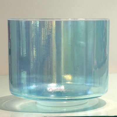 8" F+5 Aqua Aura Gold 158830 Crystal Tones® Alchemy Crystal Singing Bowl