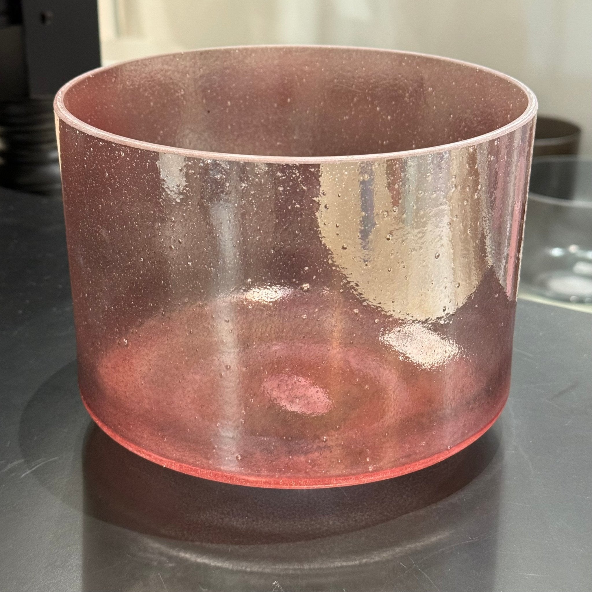 8" G-15 Morganite, Palladium 146034 Crystal Tones® Alchemy Crystal Singing Bowl - Sacred Sound of the Soul