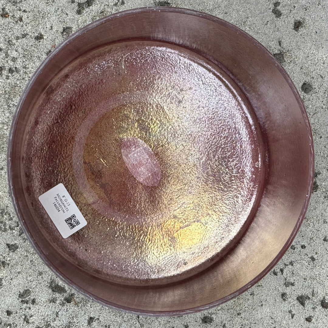 8" G-15 Morganite, Palladium 146034 Crystal Tones® Alchemy Crystal Singing Bowl - Sacred Sound of the Soul