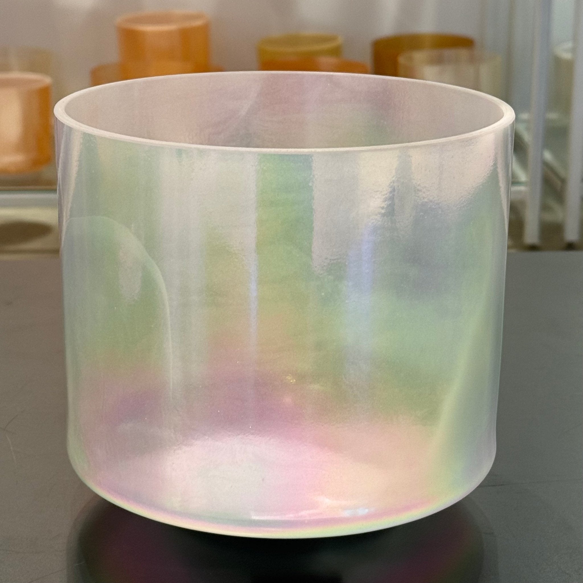8" G+15 Dead Sea Salt, Platinum 158161 Crystal Tones® Alchemy Crystal Singing Bowl - Sacred Sound of the Soul