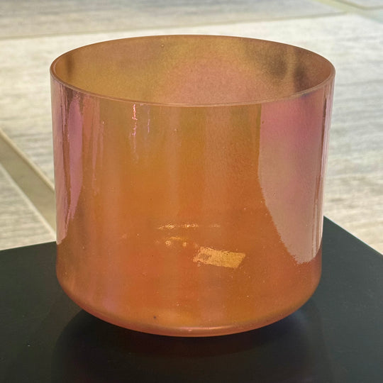 8" D+15 Carnelian, Platinum 145054 Crystal Tones® Alchemy Crystal Singing Bowl