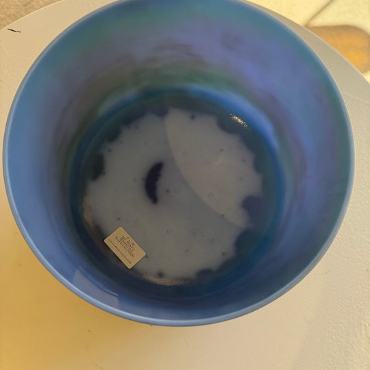 9" C+40 Mt. Shasta Serpentine, Platinum Bowl 131430 Crystal Tones® Alchemy Crystal Singing Bowl