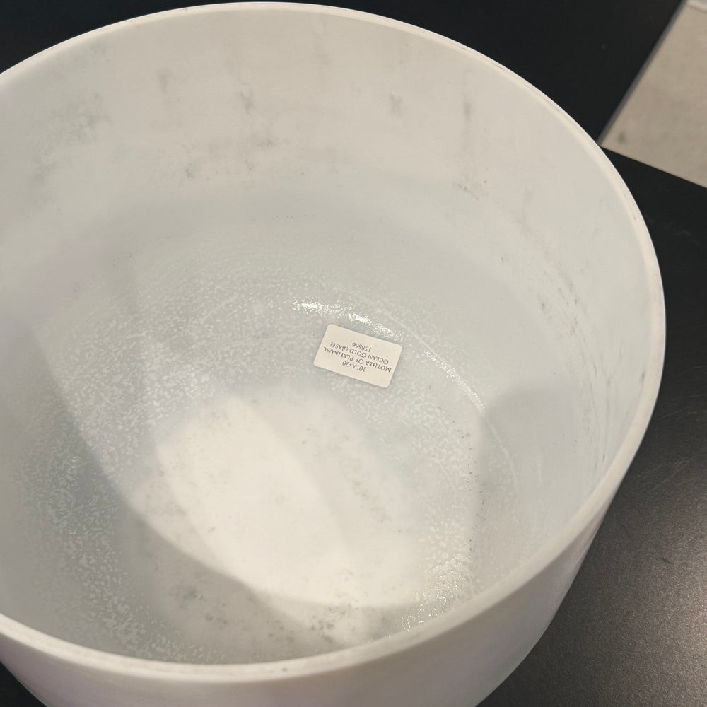 10" A+20 Mother Of Platinum, Ocean Gold (Base) 158666 Crystal Tones® Alchemy Crystal Singing Bowl