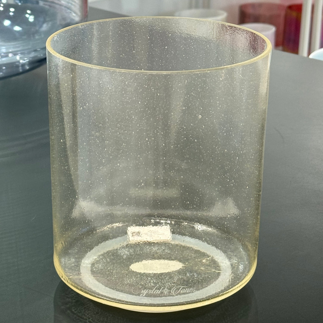 7" F-20 Lemon Aura Gold 153569 Crystal Tones® Alchemy Crystal Singing Bowl